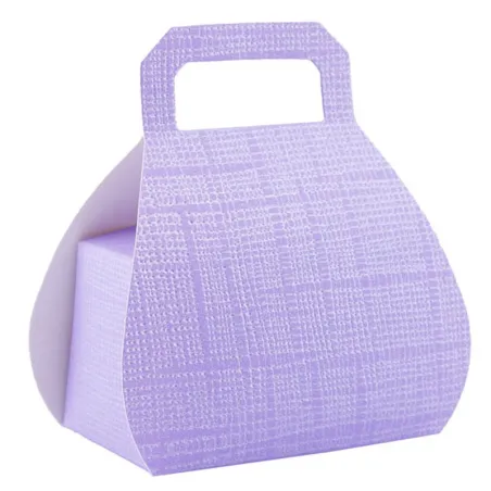 Emballage pour chocolats Sac à main lilas pour chocolats emballés avec raffinement