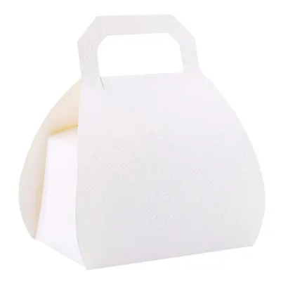 Pralinenverpackung Handtasche Weiss für edel verpackte Pralinen