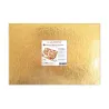 Cake slice rectangular gold / black 20 x 30 cm, 5 pieces
