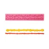 Silicone embosser flower chain