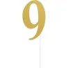 Cake Topper nombre 8, or