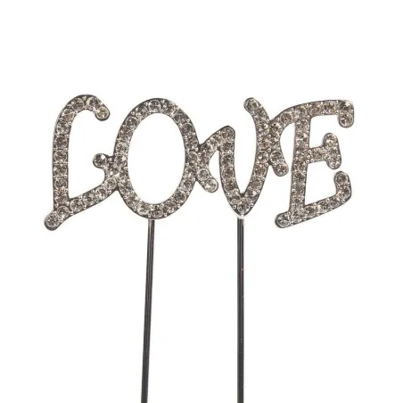 Cake Topper "Love" Look diamante