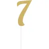 Topper per torta numero 7, oro