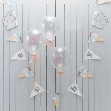 Guirlande bébé éléphant, 3.5 mètres