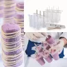 Glacé molds hearts set, 24 molds