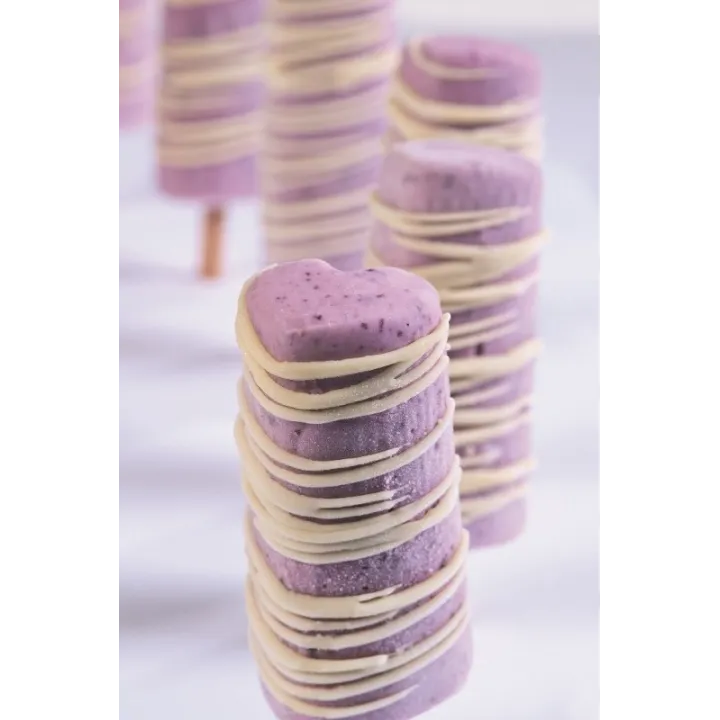 Glacé molds hearts set, 24 molds