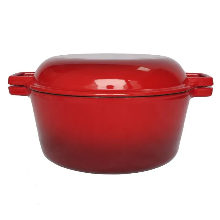 Gusseisen Brotbacktopf Set mit 2in1 Deckel, Ø 26 cm