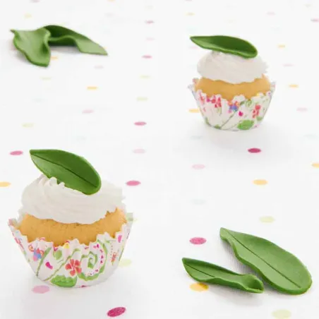 Long leaves cookie cutter set, 3 pieces for great fondant decorations