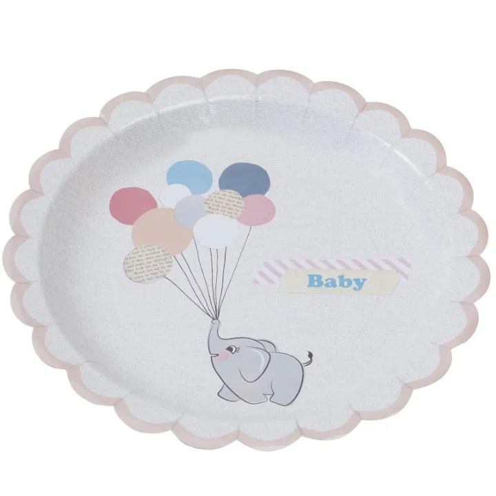 Assiettes en carton Little One, 8 pièces