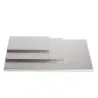 Cake plate rectangular extra strong silver 20 x 30 cm for safe transport
