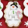 Pupazzo di neve in silicone embosser
