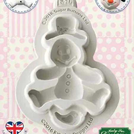 Gaufrage silicone Bonhomme de neige