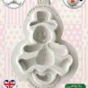 Pupazzo di neve in silicone embosser