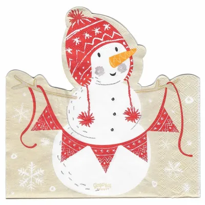 Servietten Snowman, 20 Stück