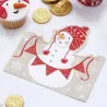 Snowman napkins, 20 pieces