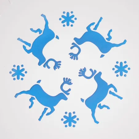 Reindeer stencil for winter decorations