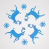 Rentier Stencil für winterliche Dekorationen