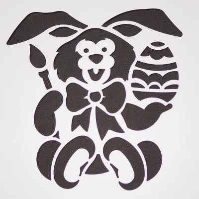 Osterhasen Stencil für edle Dekorationen