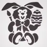Stencil lapin de Pâques pour des décorations raffinées