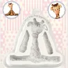 Silicone embosser giraffe