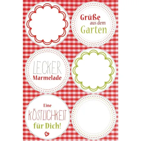 Aufkleber Mix Lecker, 24 Stück