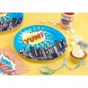 Piatti di carta Pop Art Party, 8 pezzi