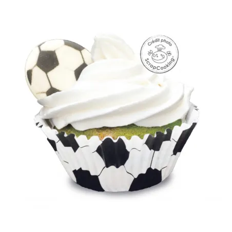 SALE!!! Sugar decoration footballs, 6 pieces