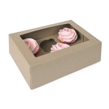2 cardboard cupcake boxes for 6 cupcakes
