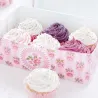 Boîtes cadeaux Roseraie pour 6 cupcakes, 2 pièces