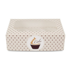 Gift boxes Swing for 6 cupcakes, 2 pieces