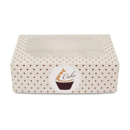Swing gift boxes for 6 cupcakes, 2 pieces