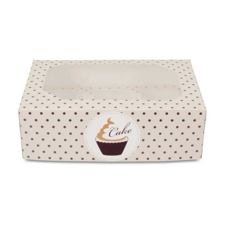 Boîtes cadeaux Swing pour 6 cupcakes, 2 pièces