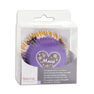 Pirottini per cupcake Mausi, 50 pezzi