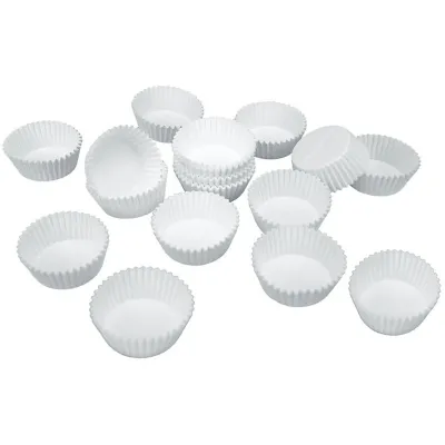 Mini Cupcake Förmchen Weiss, 200 Stück