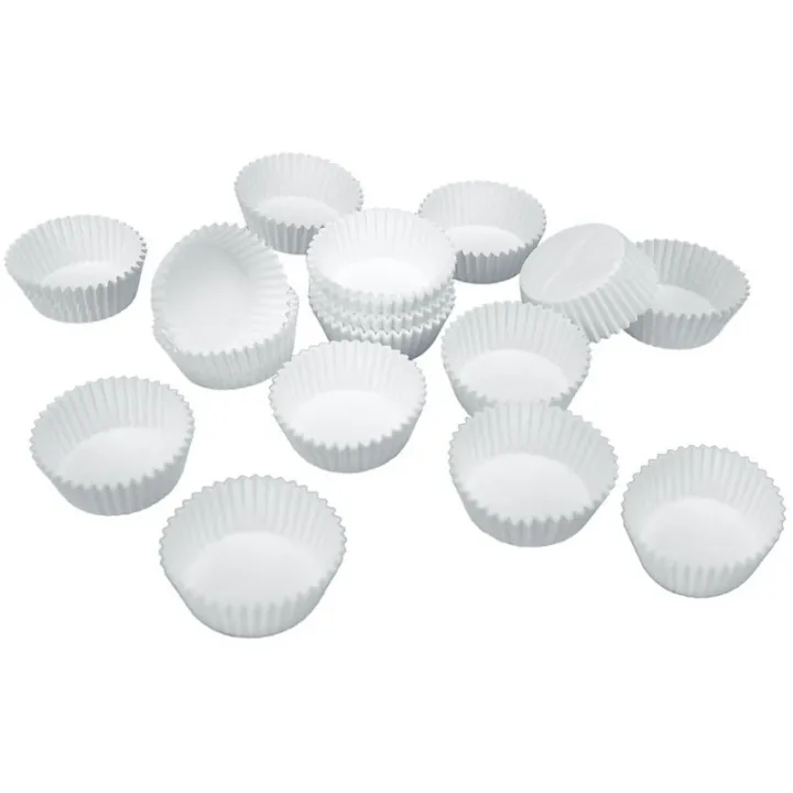 Pirottini Mini Cupcake bianchi, 200 pezzi
