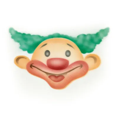 Airbrush Schablone Clown