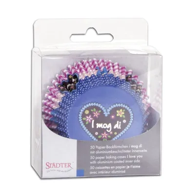 Cupcake molds I mog di, 50 pieces