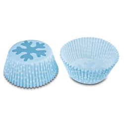 Mini Cupcake Förmchen Eiskristall, 50 Stück