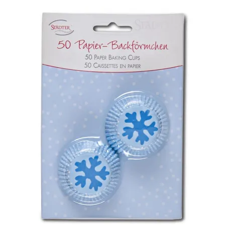 Mini cupcake molds ice crystal, 50 pieces