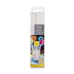 50 weisse Lolli-Sticks für CakePops