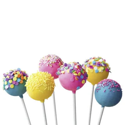 50 bastoncini lecca-lecca bianchi per CakePops