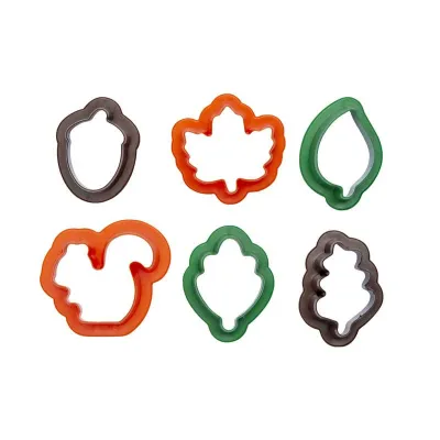 Tagliabiscotti foglie autunnali, set da 6 pezzi