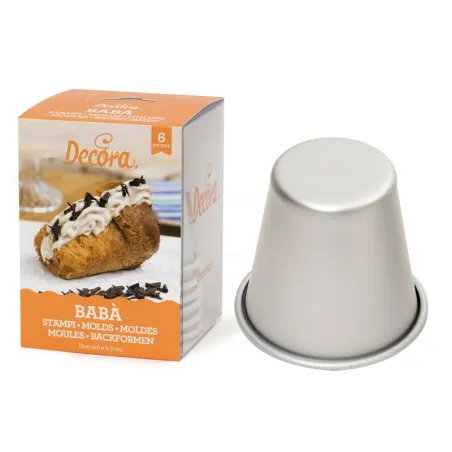 Babà molds, 6 pieces