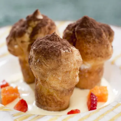 Babà molds, 6 pieces