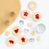 Mini cookie cutter set, 6 pieces
