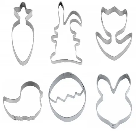 Easter cookie cutter set 6 pieces