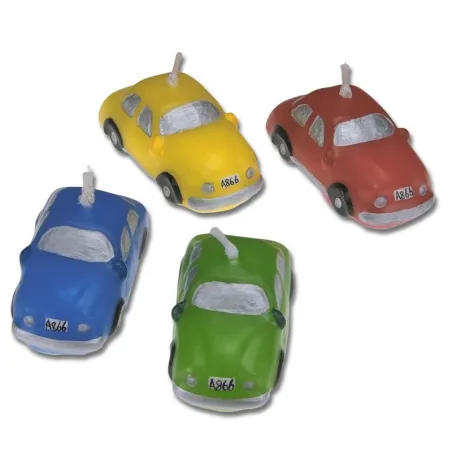 Car candles, 4 pieces