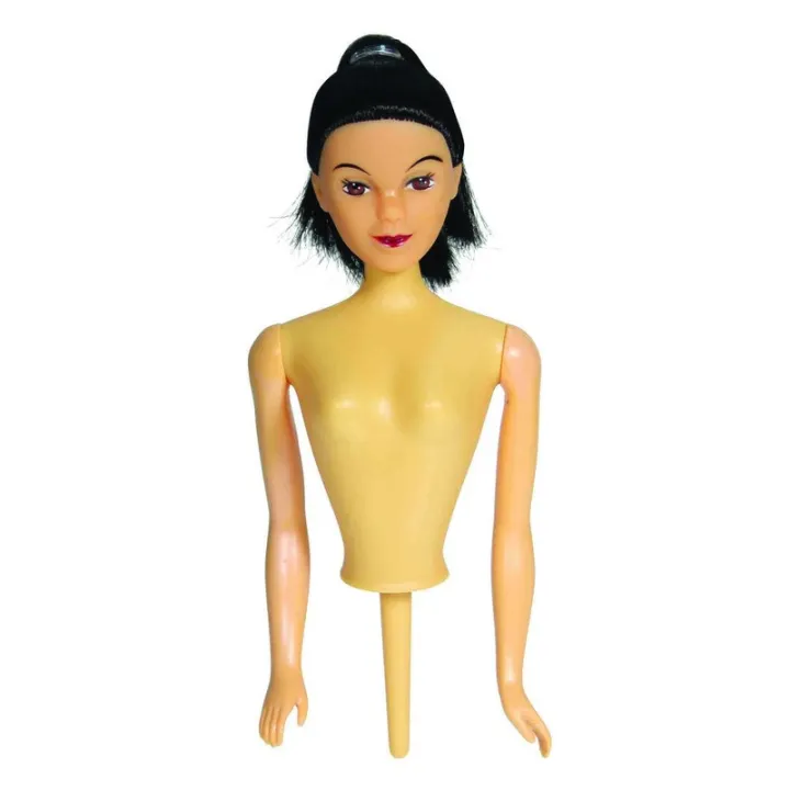 Barbie cake attachment, black hair