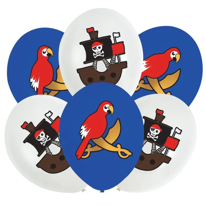 Ballons pirates, 6 pièces
