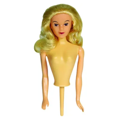 Barbie-Torten Aufsatz, blonde Haare